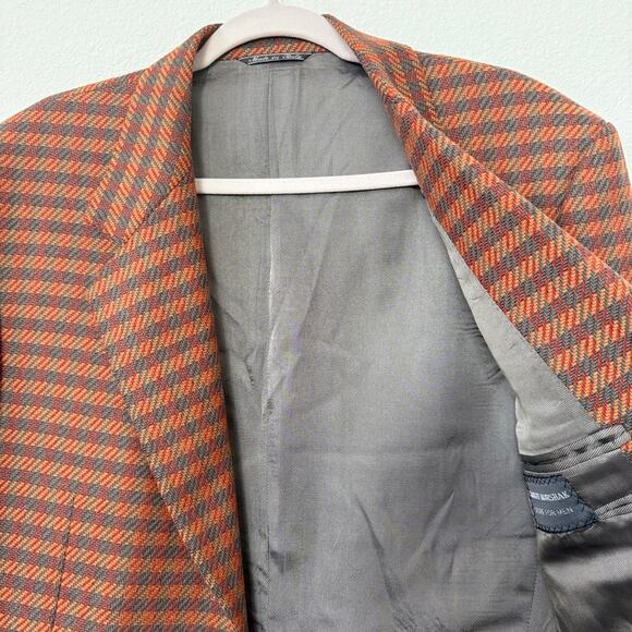 Gianfranco Ferre Cashmere Wool Blazer Houndstooth Italy Stanley Korshak 40 - Picture 11 of 11